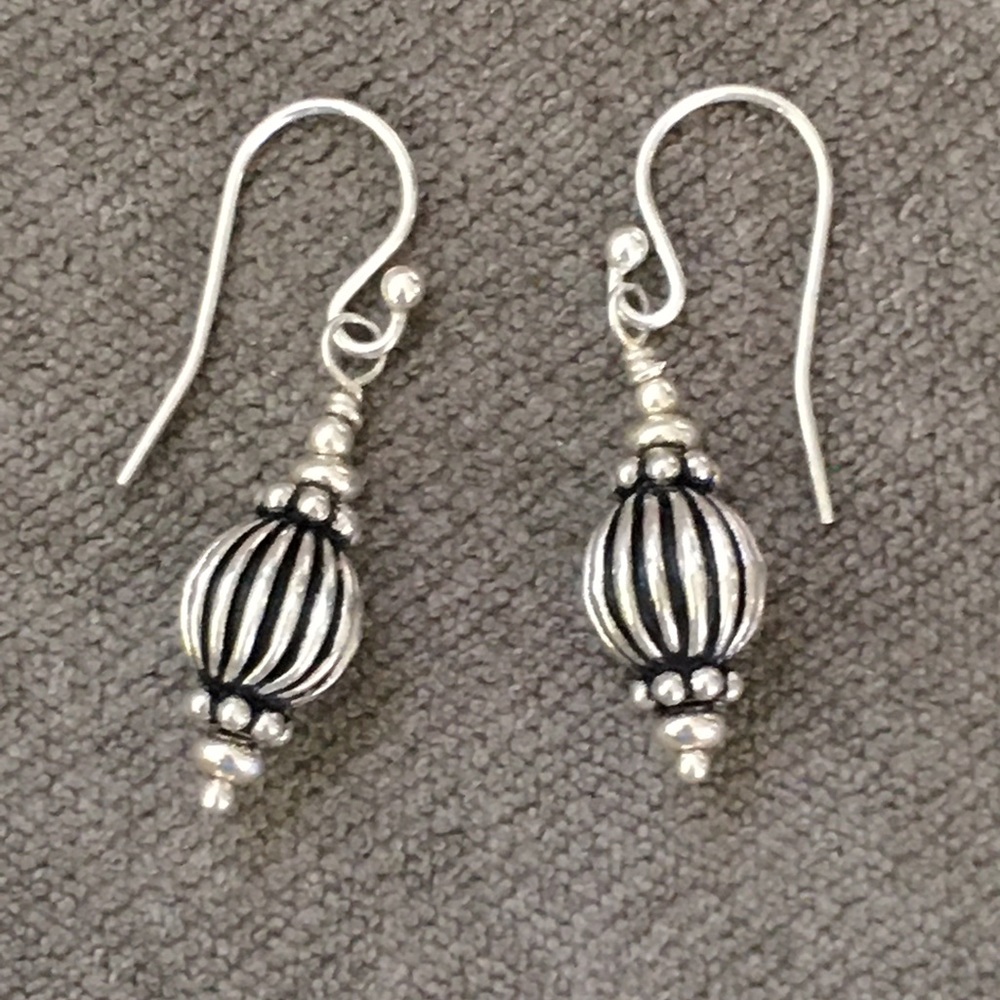 Sterling Silver Bali Earrings